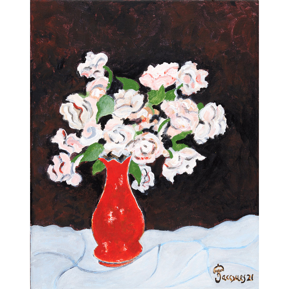 “Roses No. 2” An Original Painting by Jacques Pepin