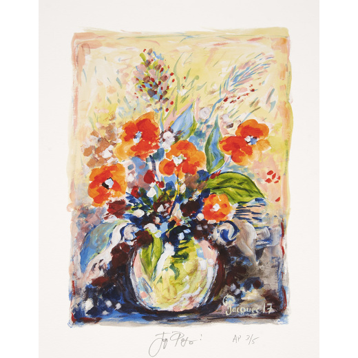 “Poppies” Jacques Pepin Collector’s Edition Artist’s Proof 3 of 5