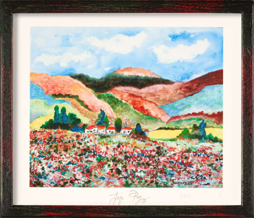 “Mountains, Fields and Flowers” Jacques Pepin Limited Edition Print