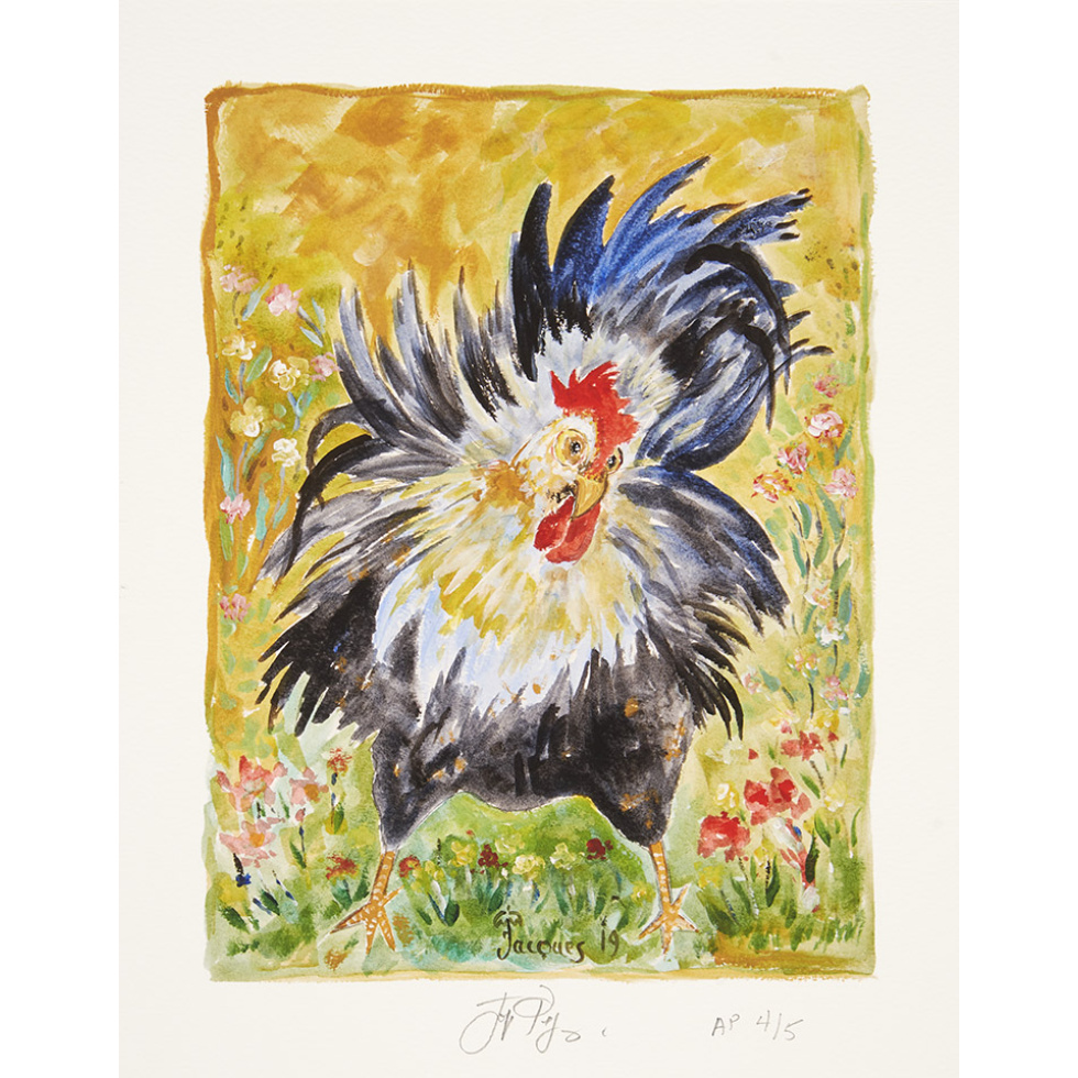 “Dancing Chicken” Jacques Pepin Signed Artists’ Proof 4/5