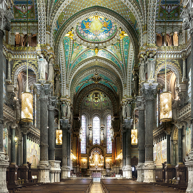 Basilique Notre Dame de Fourvière, Lyon, France