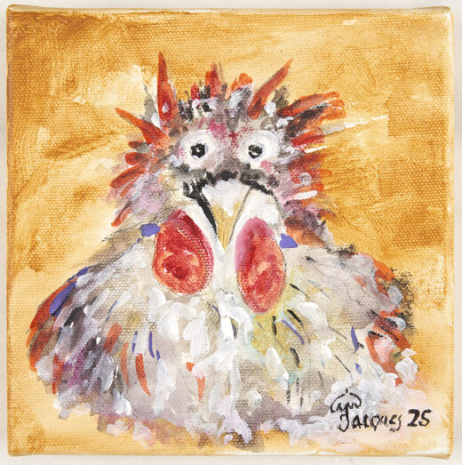 “Chicken Portrait No. 1” by Jacques Pépin