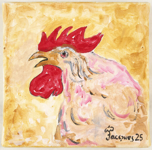 “Chicken Portrait No. 2” by Jacques Pépin