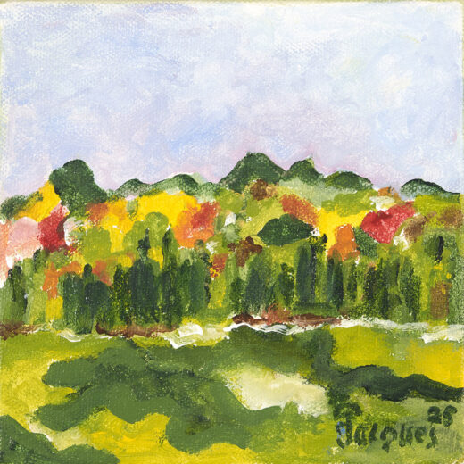 Jacques Pepin’s New Miniature Landscape Original Painting