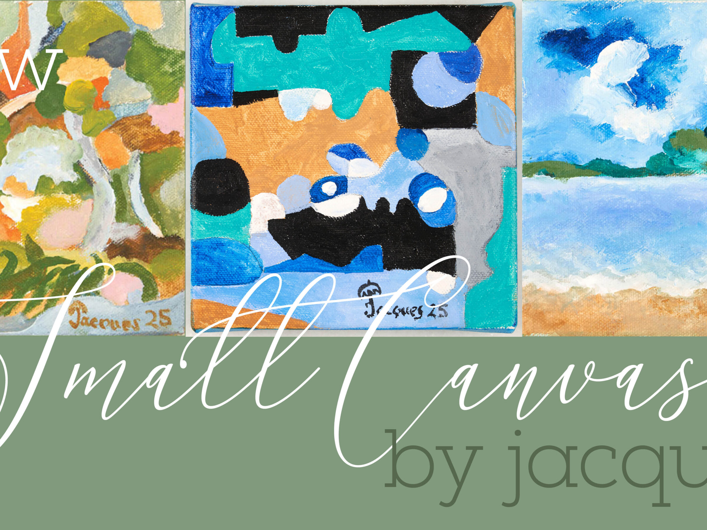 New Small Canvases by Jacques Pépin