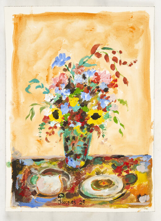 “Bouquet Sauvage” Original Painting by Jacques Pépin