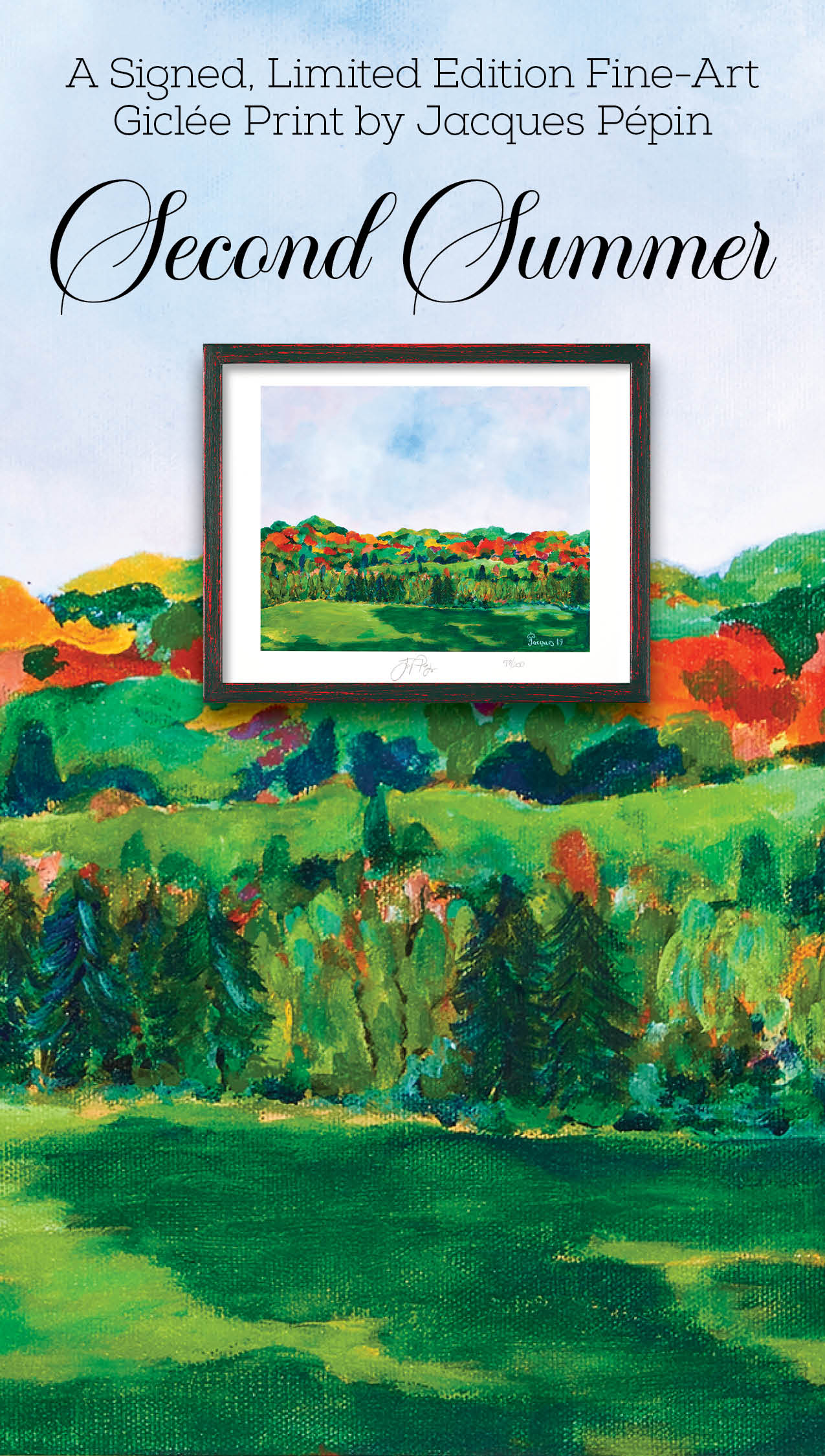 “Second Summer” Jacques Pépin Signed Limited Edition Giclée Print