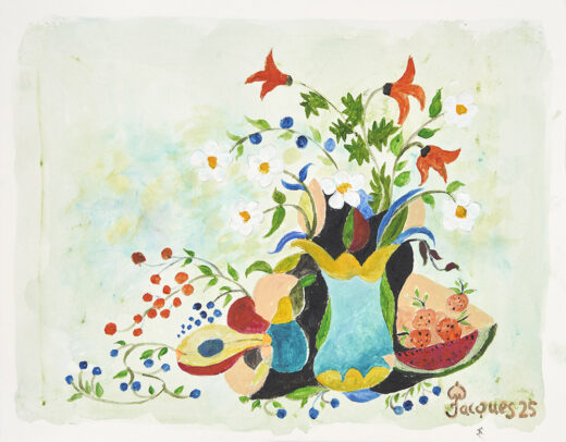 “Flowers and Fruits No. 2” Jacques Pepin Original Painting
