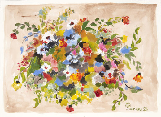 “Wreath of Color” Jacques Pepin Original Painting