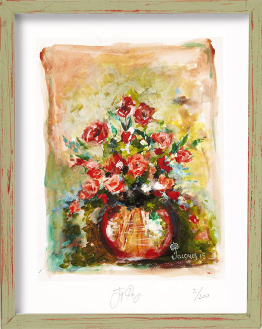 “Dena Rose No. 2” Jacques Pépin Signed Limited Edition Print