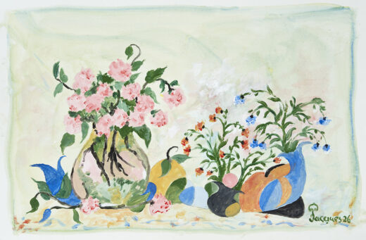 “Les Fleurs” Original Painting by Jacques Pépin