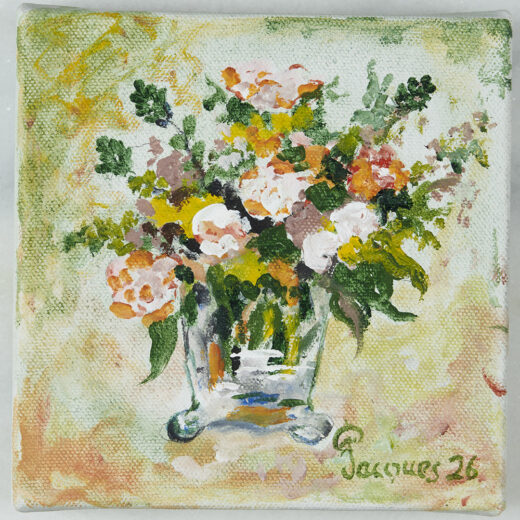 “Bunch of Flowers” Original Jacques Pépin Painting