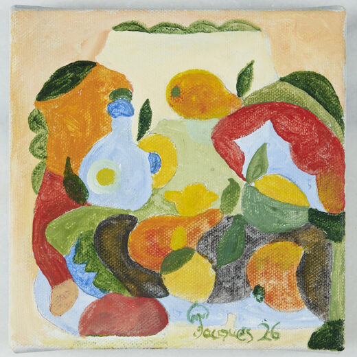 “Fruits on Table” Original Jacques Pépin Painting