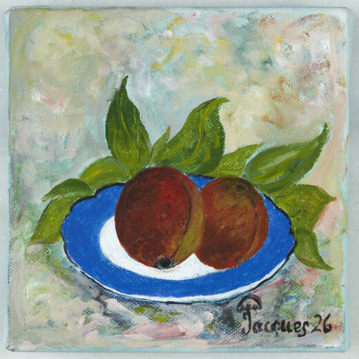 “Peaches” Original Painting by Jacqes Pépin