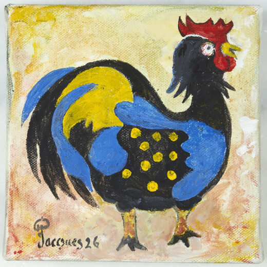 “Radiant Chicken” Original Jacques Pépin Painting