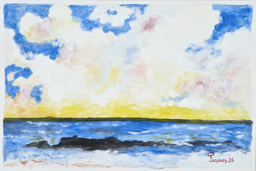 “Sea and Sky” Original Jacques Pépin Painting