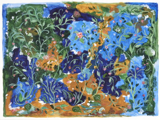 Jacques Pépin Original Painting “Flower Poetry”