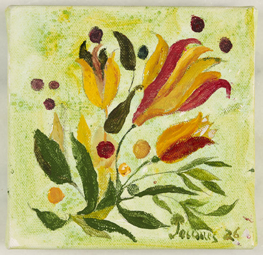 “Autumn Bloom” Original Painting by Jacques Pepin