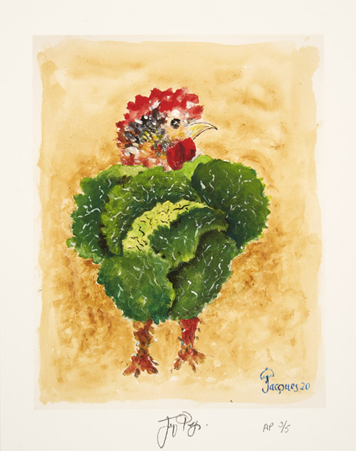 “Chix with Cabbage” Collector’s Edition Signed Artist’s Proof (3/5)