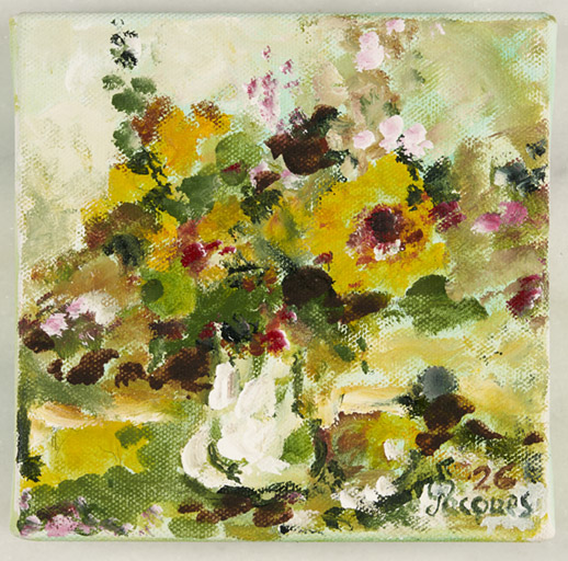 “Fleur One” Original Painting by Jacques Pepin