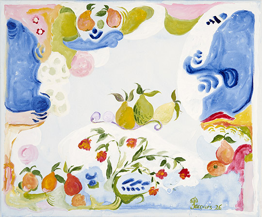 Jacques Pépin “Fruit and Flowers” Original Painting