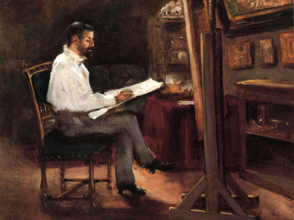 Gustave-Caillebotte-The-Painter-Morot-in-His-Studio-1
