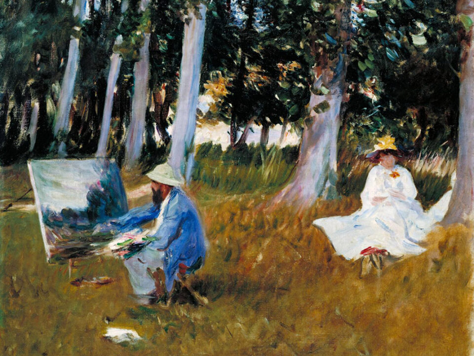 Claude Monet Painting by the Edge of a Wood ?1885 by John Singer Sargent 1856-1925