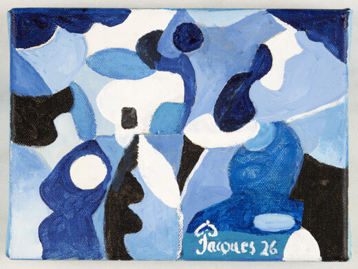 “Blue Melange No. 1” Original Painting by Jacques Pepin