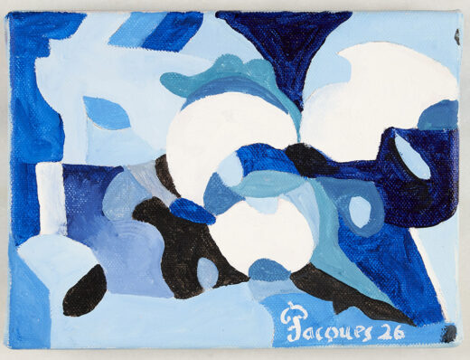 “Blue Melange No. 2” Original Painting by Jacques Pepin
