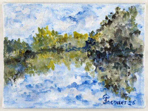 “Reflection 3” Original Painting by Jacques Pepin